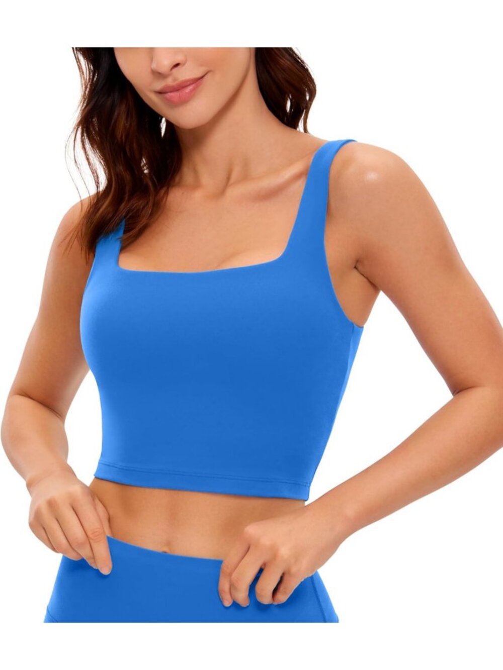 Soft Butterluxe Square Neck Crop Tank Top | Comfortable Activewear for Yoga